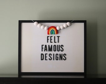 Back to School Felt Ball Mini Garland, Apple Felt Banner, Classroom Banner, Teacher Christmas, Pencil Banner, Pencil Garland, Teacher Gift