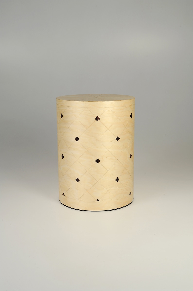 Cremation urns in light maple and rosewood wood for human ashes and funeral urn for pets Siena 1 model image 1