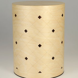 Cremation urns in light maple and rosewood wood for human ashes and funeral urn for pets Siena 1 model image 2