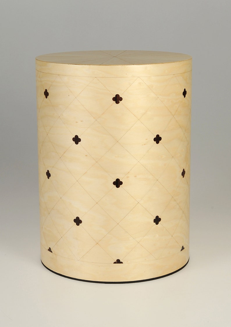 Cremation urns in light maple and rosewood wood for human ashes and funeral urn for pets Siena 1 model image 2