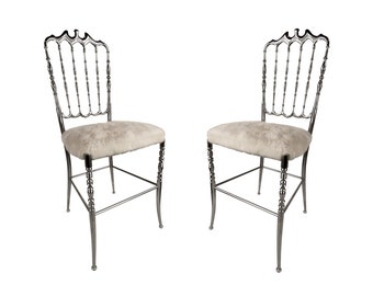 2 PCS ! Italy Pair Design Chiavari Chairs / Vintage /  Mid Century 20th Hollywood Regency BEAUTY DESIGN !