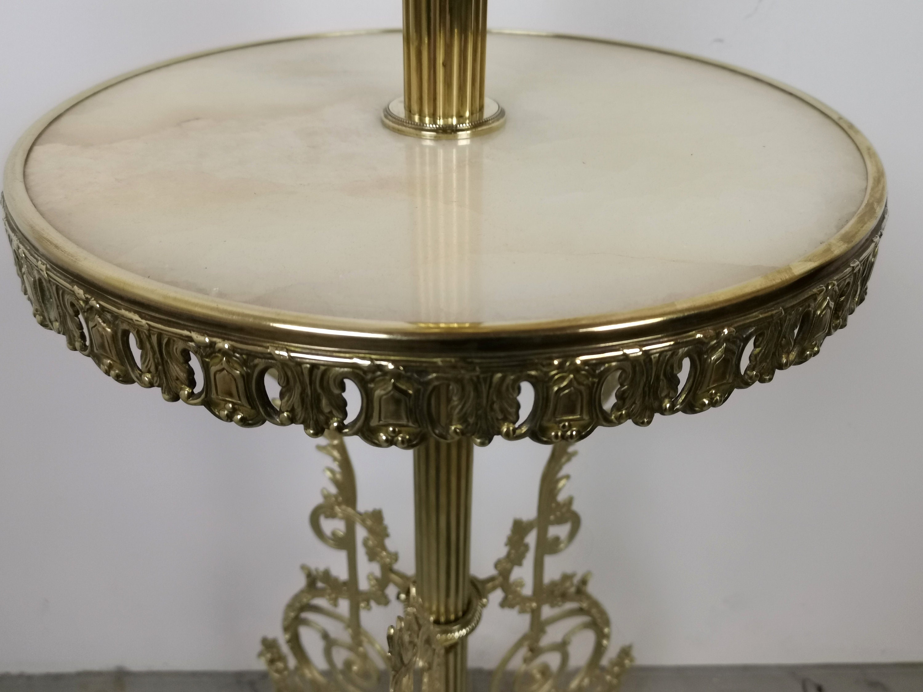 Price 1700 Euro French Antique Floor Oil Lamp / Vintage Light 19th