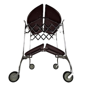 Italian KARTELL Bar Citterio - Löw Design Trolley Serving Cart / Mid Century Bar Cart / Dessert Cart / Aluminum / Dining Room Furniture Gift