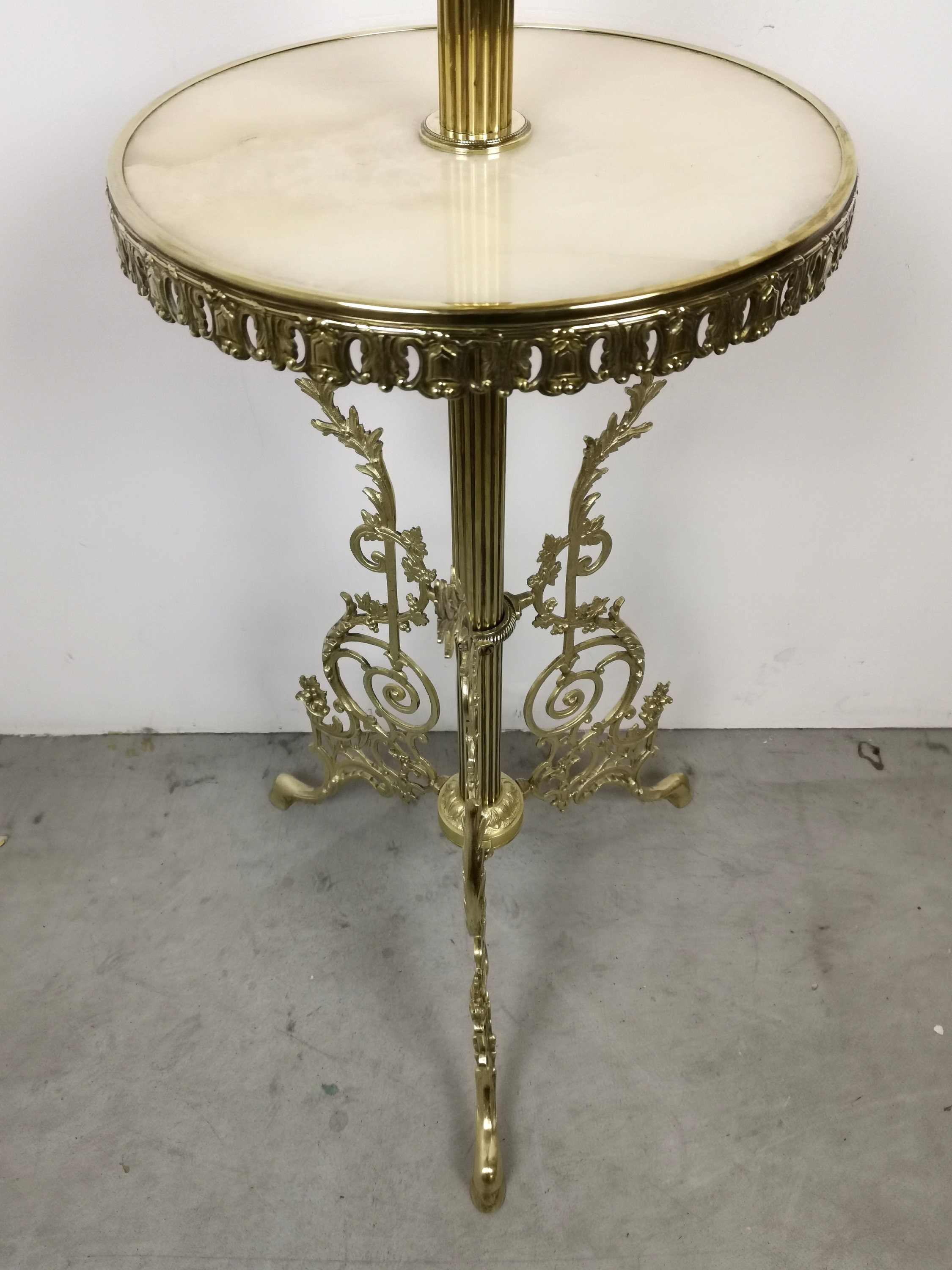 Price 1700 Euro French Antique Floor Oil Lamp / Vintage Light 19th