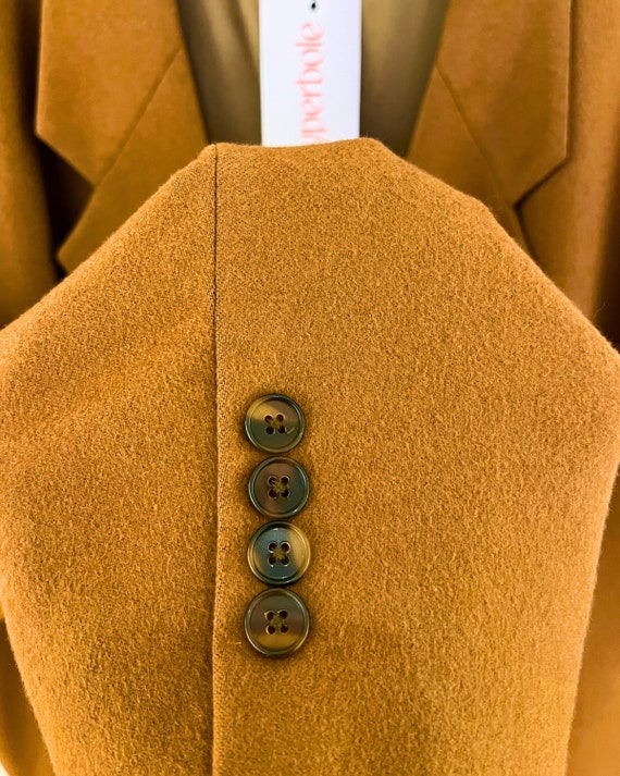 Vintage 1990s Camel Cashmere Blazer - image 5