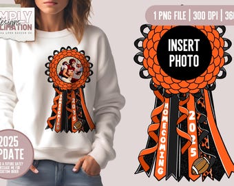 Cadre photo pour les retrouvailles avec maman, conception numérique : orange et noir PNG (2025