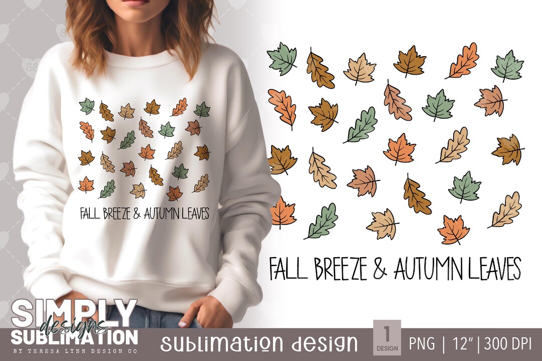 Fall Leaves PNG: Autumn Sublimation Design (digital Download) - Etsy