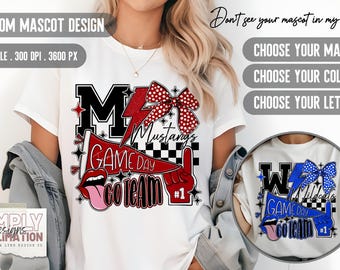 Custom Team Mascot Design: Sublimation PNG File