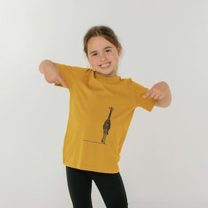 Walking Giraffe Kids T-shirt