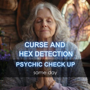 Pełne wykrywanie klątw i uroków tego samego dnia: Badanie zdrowia psychicznego w Wielkiej Brytanii, jasnowidztwo, zaklęcie, duchowa ochrona, rytuał oczyszczania energii
