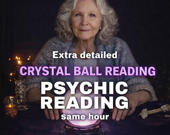 Same Day Crystal Ball Psychic Reading: Specific Predictions, Any Questions, Key Dates (PDF Report)