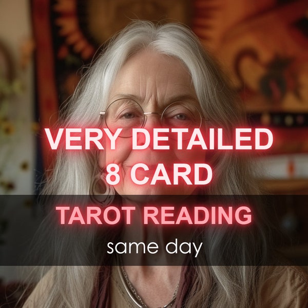 Same Day 8 Card Tarot Card Reading: UK Psychic Provides Detailed Life Insights, In-Depth Future & Love Reading, Best Cheap Divination Help