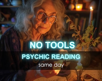 Same Day No Tools Reading: Pure Psychic Insight, UK Clairvoyant Divination, Tarot Card Reader Spirit Medium, Best Help Love Money Job Career