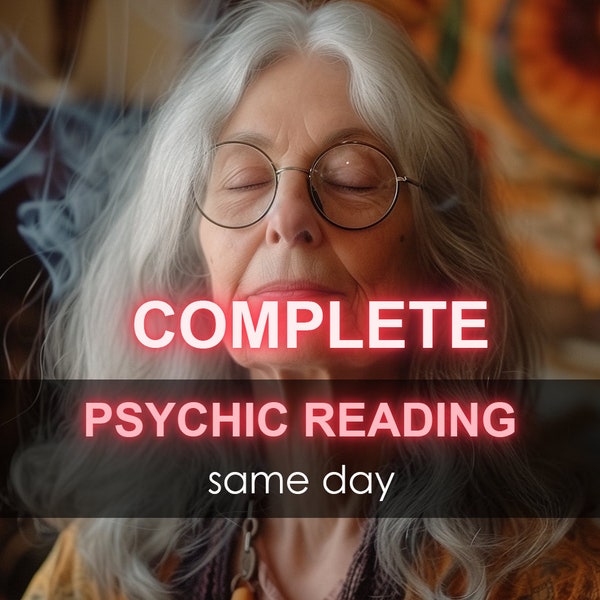 Same Day Full Psychic Reading: Complete UK Clairvoyant Divination, Total Life Overview, Love, Career, Money Future Tarot, Best Cheap Fast