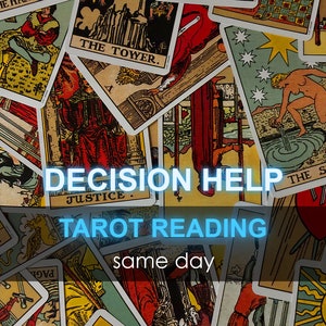 Gleicher Tag Entscheidungshilfe Tarot, Psychic Reading, UK Wahl Klarheit, Voraussage des zukünftigen Weges, Me Decide Karte, Mittlere Wahrsagung Beste Günstige Stunde