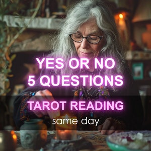 El mismo día Sí o No Lectura psíquica del Tarot: Pregunta Respuesta, Péndulo Clairvoyant Reino Unido, Mejor decisión de carrera amorosa barata, Adivinación mediana de cartas