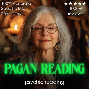 Gleicher Tag Pagan Psychic Reading: Mittlere Göttin Hexe Hellsichtige Wahrsagung Natürliche Energie vorhersage, Liebe Karriere Geld Zukunft Tarot Orakel