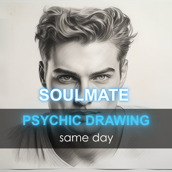Same Day Soulmate Drawing: Psychic Art of Love, Clairvoyant Future Husband Portrait, Best Cheap Tarot Match Picture, Boyfriend Prediction UK