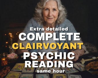 Leitura Psíquica Completa no Mesmo Dia: Sem Cartas, Leitura Clarividente, Leitura Precisa, Leitura Psíquica, Dinheiro, Amor, Futuro e Leitura Geral