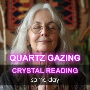 Mirada de cristal de cuarzo el mismo día: visión psíquica del Reino Unido, bola mágica de predicción de carrera de dinero de amor futuro, espíritu de tarot medio, la mejor lectura barata
