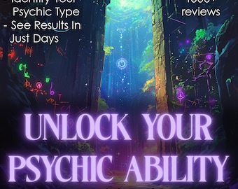 Unlock Your Psychic Ability Guide: How To Become Psychic, Third Eye Activation, Medium Abilities Training, Clairvoyant Energy Reading Course