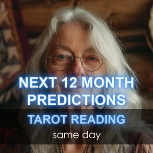 12-monatige Tarot-Vorhersage am selben Tag: Wahrsagen für das nächste Jahr, Zukunftsvorhersagen, detaillierter monatlicher Kartenleser, Liebesgeld-Job
