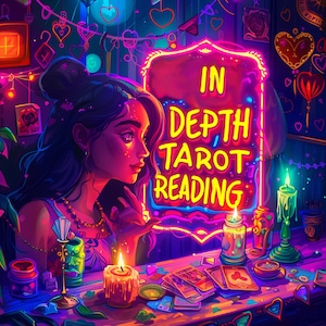 Tarot-Lesung in der Tiefe: Hellsicht-Vorhersage Tarot-Wahrsagung, Tarot-Kartenleser Geist-Psychic-Medium, Wahrsagerin schnell