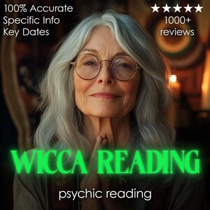 Lectura psíquica de Wicca el mismo día: predicción de energía natural, médium, diosa, bruja, clarividente, adivinación, oráculo del amor, carrera, dinero, futuro, tarot