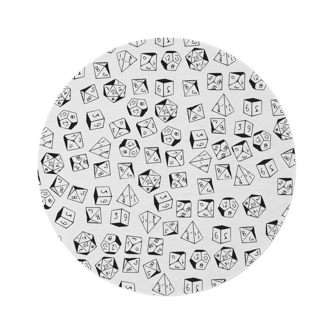 Game Night Dice Round Rug - Etsy