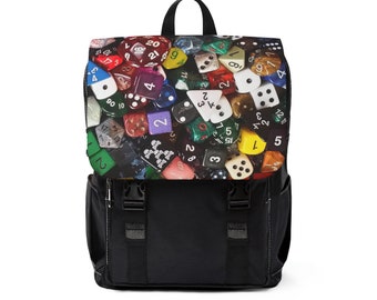 Zaino casual con tracolla per dadi da gioco insolito