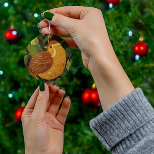 Ceramic Ornament - 12 Days of Christmas- And a partridge in a Pear Tree