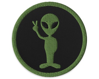 UFO - Peace Alien Embroidered patches