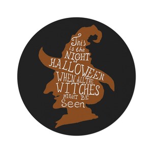Tapis rond sorcière d&#39;Halloween