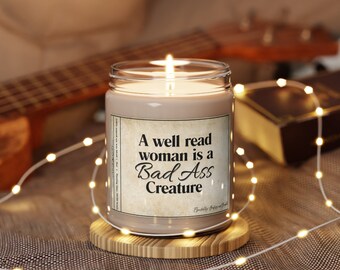 Women who Read Candle, Gift for Reader, Bookworm, Motivational Author Gift, Scented Candle for bookclub, Literary Gift Candle