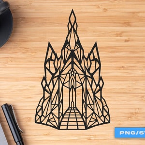 Elsa Castle Line Art SVG/PNG/AI - Elsa Frozen - Elsa and Anna - Elsa Birthday