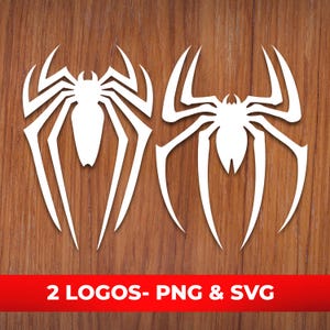 Spider Man Logo SVG - PNG - 2 Pack - Spiderman SVG