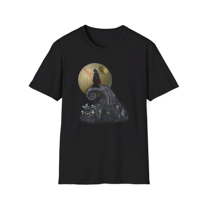 Star Wars Nightmare Before Christmas T-Shirt | Disney Shirts | Star Wars Shirt | Darth Vader - Jack Skellington image 3