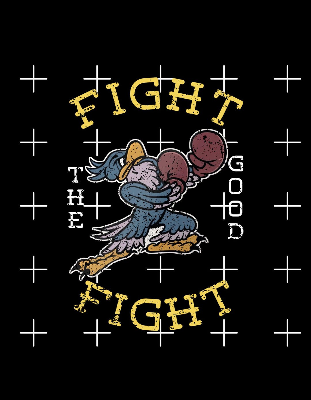 Good Fight Graphics Fight the Good Fight PNG - Retro Boxer - Fighting Eagle - Vintage ...