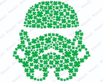 Bucket Head Empire Trooper PNG Shamrock File - St Patrick's Day Sublimation