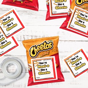 Neato Like a Cheeto Valentine Tag INSTANT DOWNLOAD Chip Valentine DIY ...