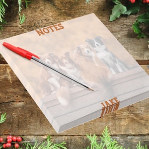 Custom Photo, Post-it® Note Pads, Dog Lover Gift, Dog Mom, Gift From Daughter
