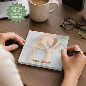 Custom Photo, Post-it® Note Pads, Dog Lover Gift, Dog Mom, Gift From Daughter,