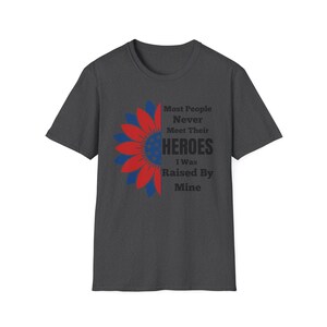 Patriotic Flower 4th Of July Gift Idea For Men Or Women Unisex T-Shirt-Independence Day Celebration Tee For Friend Birthday