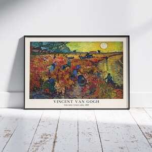 Vincent Van Gogh, Printable Wall Art, The Red Vineyard Art Print by Van Gogh, Digital Download for Famous Painting Wall Decor