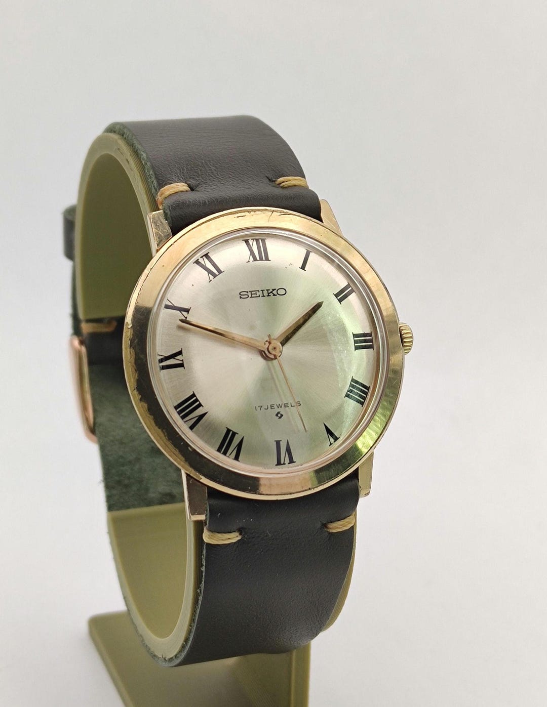 Montre Bracelet Seiko 66-7090 - Calibre 66A - 17 Rubis - Plaquée Or - Homme - Occasion