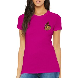 Quack Queen Embroidered Premium Womens Crewneck T-shirt