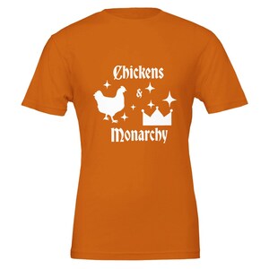 Chickens & Monarchy Premium Unisex Crewneck T-shirt | Bella + Canvas 3001