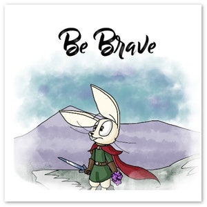 Be Brave Scuttlefluff Paquete de 10 tarjetas de felicitación (sobres estándar) (EE. UU. y California)
