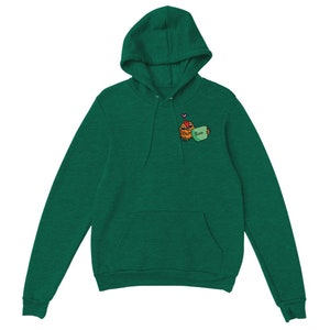 Rooster with Coffee Cup Premium Pullover Hoodie