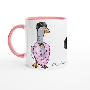 Taza de cerámica linda del ganso 11oz
